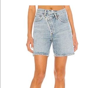 Agolde criss-cross shorts